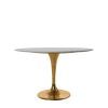 Alexandra Round Marble Pedestal Dining Tables (Photo 14 of 25)