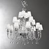 White Contemporary Chandelier (Photo 3 of 15)