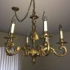 Old Brass Chandelier (Photo 11 of 15)
