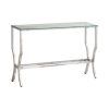 Chrome And Glass Rectangular Console Tables (Photo 8 of 15)