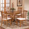 Round Oak Dining Tables And 4 Chairs (Photo 16 of 25)