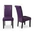 2024 Latest Purple Faux Leather Dining Chairs