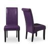 Purple Faux Leather Dining Chairs (Photo 1 of 25)