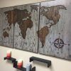 Wood Map Wall Art (Photo 1 of 15)
