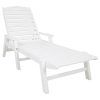 White Outdoor Chaise Lounges (Photo 6 of 15)