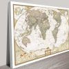 World Map Wall Art Framed (Photo 3 of 15)