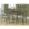 Faux Marble Finish Metal Contemporary Dining Tables (Photo 16 of 25)