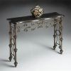 Faux White Marble And Metal Console Tables (Photo 15 of 15)