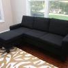 2Pc Connel Modern Chaise Sectional Sofas Black (Photo 18 of 25)