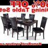Caira Black 7 Piece Dining Sets With Upholstered Side Chairs (Photo 15 of 25)