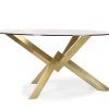Dining Tables With Brushed Gold Stainless Finish (Photo 5 of 25)