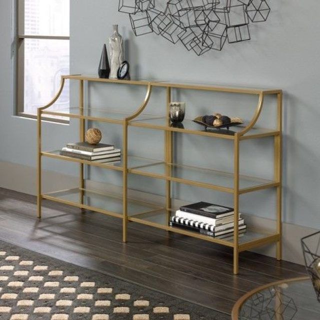 15 Inspirations Antique Gold and Glass Console Tables