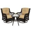Rocking Chairs Wicker Patio Furniture Set (Photo 12 of 15)