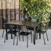 Outdoor Furniture Metal Rectangular Tables (Photo 5 of 15)
