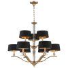 Black Shade Chandeliers (Photo 3 of 15)