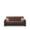 Celine Sectional Futon Sofas With Storage Camel Faux Leather (Photo 11 of 25)
