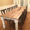 Country Dining Tables With Weathered Pine Finish (Photo 15 of 25)