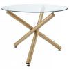 Dining Tables With Brushed Gold Stainless Finish (Photo 11 of 25)
