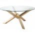 25 Inspirations Dining Tables with Brushed Gold Stainless Finish