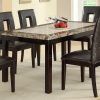 Faux Marble Finish Metal Contemporary Dining Tables (Photo 18 of 25)