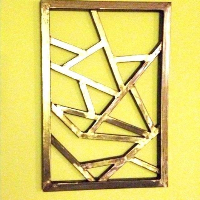15 The Best Abstract Geometric Metal Wall Art