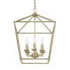 Brushed Champagne Lantern Chandeliers (Photo 7 of 15)