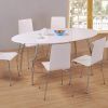 White High Gloss Oval Dining Tables (Photo 1 of 25)