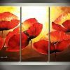 Red Poppy Canvas Wall Art (Photo 4 of 15)