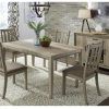 Laurent 5 Piece Round Dining Sets With Wood Chairs (Photo 20 of 25)