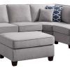 Molnar Upholstered Sectional Sofas Blue/Gray (Photo 12 of 25)