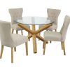 Oak And Glass Dining Tables Sets (Photo 6 of 25)
