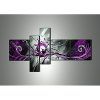 Purple And Grey Abstract Wall Art (Photo 4 of 15)