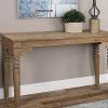 Rustic Walnut Wood Console Tables (Photo 10 of 15)