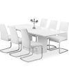 White Gloss Dining Tables And 6 Chairs (Photo 9 of 25)