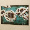 Teal Flower Canvas Wall Art (Photo 10 of 15)