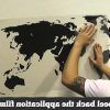 Wall Art Stickers World Map (Photo 11 of 15)