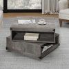 Wood Coffee Tables With 2-Tier Storage (Photo 5 of 15)
