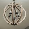 Weathered Oak And Bronze Chandeliers (Photo 4 of 15)