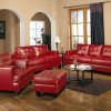 Red Leather Couches And Loveseats (Photo 15 of 15)