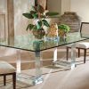 Rectangular Glass Top Dining Tables (Photo 11 of 25)