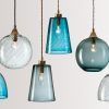 Turquoise Blown Glass Chandeliers (Photo 4 of 15)