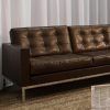 Florence Knoll Leather Sofas (Photo 8 of 15)
