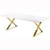 Dining Tables In Seared Oak With Brass Detail (Photo 15 of 25)