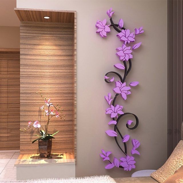 15 Best Collection of Flowers 3d Wall Art