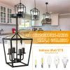 County French Iron Lantern Chandeliers (Photo 1 of 15)