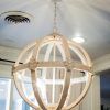 French Wooden Chandelier (Photo 7 of 15)
