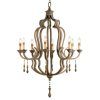 French Wooden Chandelier (Photo 8 of 15)