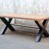 Dining Tables With Metal Legs Wood Top (Photo 15 of 25)
