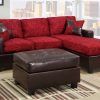 Red Leather Sectionals With Ottoman (Photo 10 of 15)