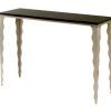 Black And Oak Brown Console Tables (Photo 8 of 15)
